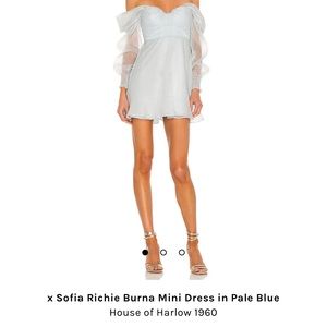 House of Harlow x Sofia Richie Burna Mini Dress Pale Blue